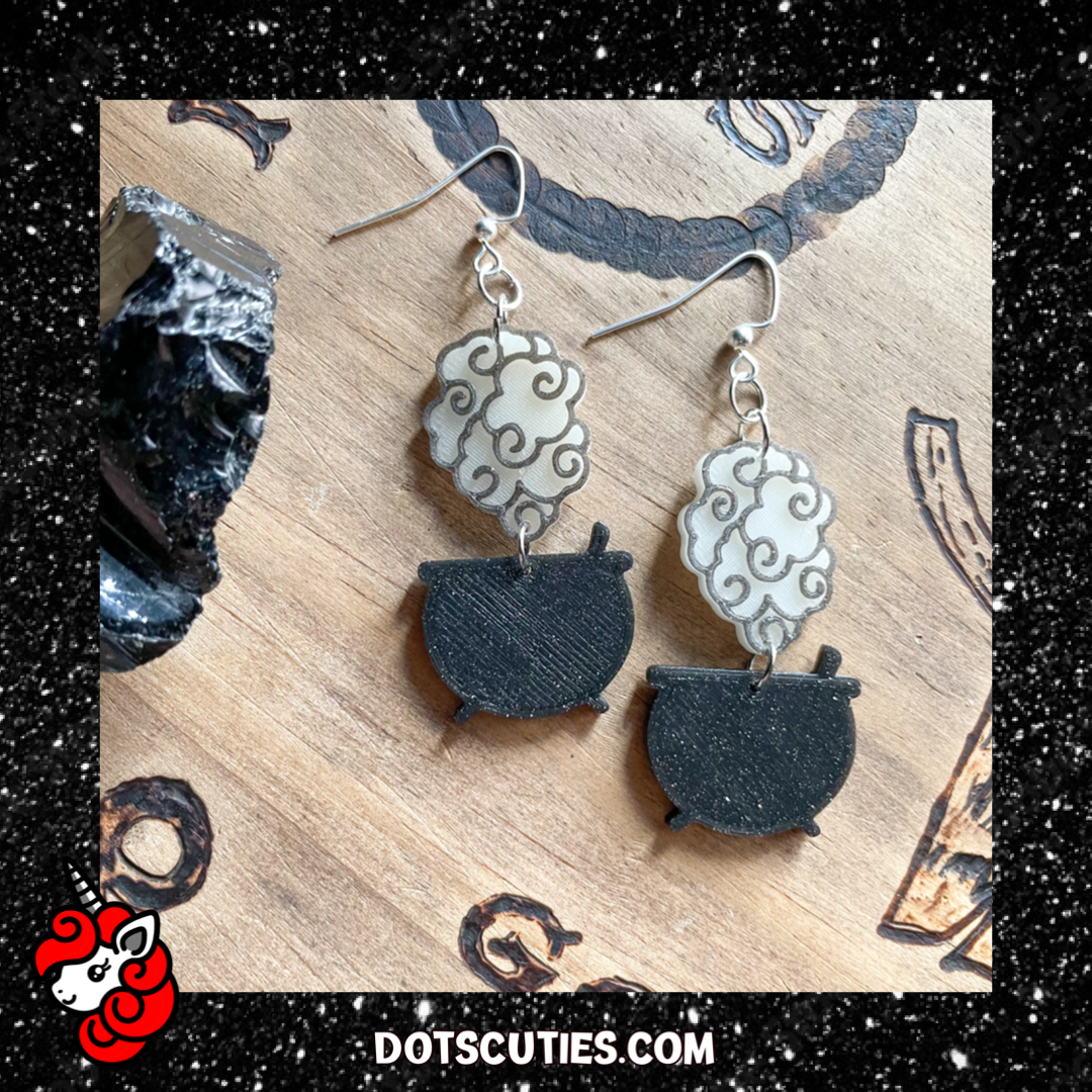 Cute two piece Glow in The Dark Cauldrons | Halloween, Witch, Occult, Goth, kitschy | WHOLESALE