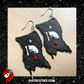Cat Bandit Flag dangle earrings | Pirate, OFMD, Pop Culture | WHOLESALE