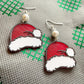 Cute Santa Hat dangle earrings | Christmas, gift, holiday | WHOLESALE
