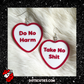 Do No Harm Conversation Heart dangle earrings | witch, wicca,  pastel goth, cute, kawaii, Valentine's Day, love, candy | WHOLESALE