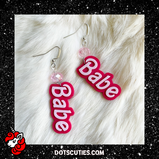 Babe dangle earrings | bubblegum, Bimbo, sex positive, barbiecore | WHOLESALE