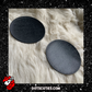 GLITTER BLACK Round Pastie Bases | burlesque, DIY, rhinestone, crafting