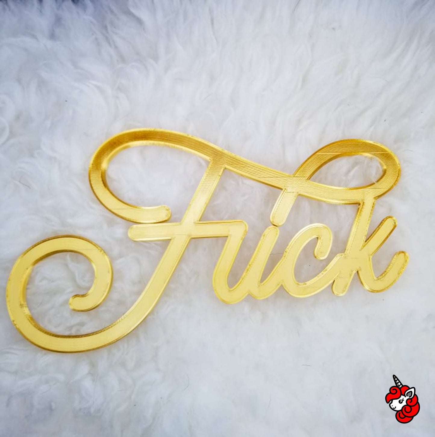 3D Printed F*ck wall art | word art, typography