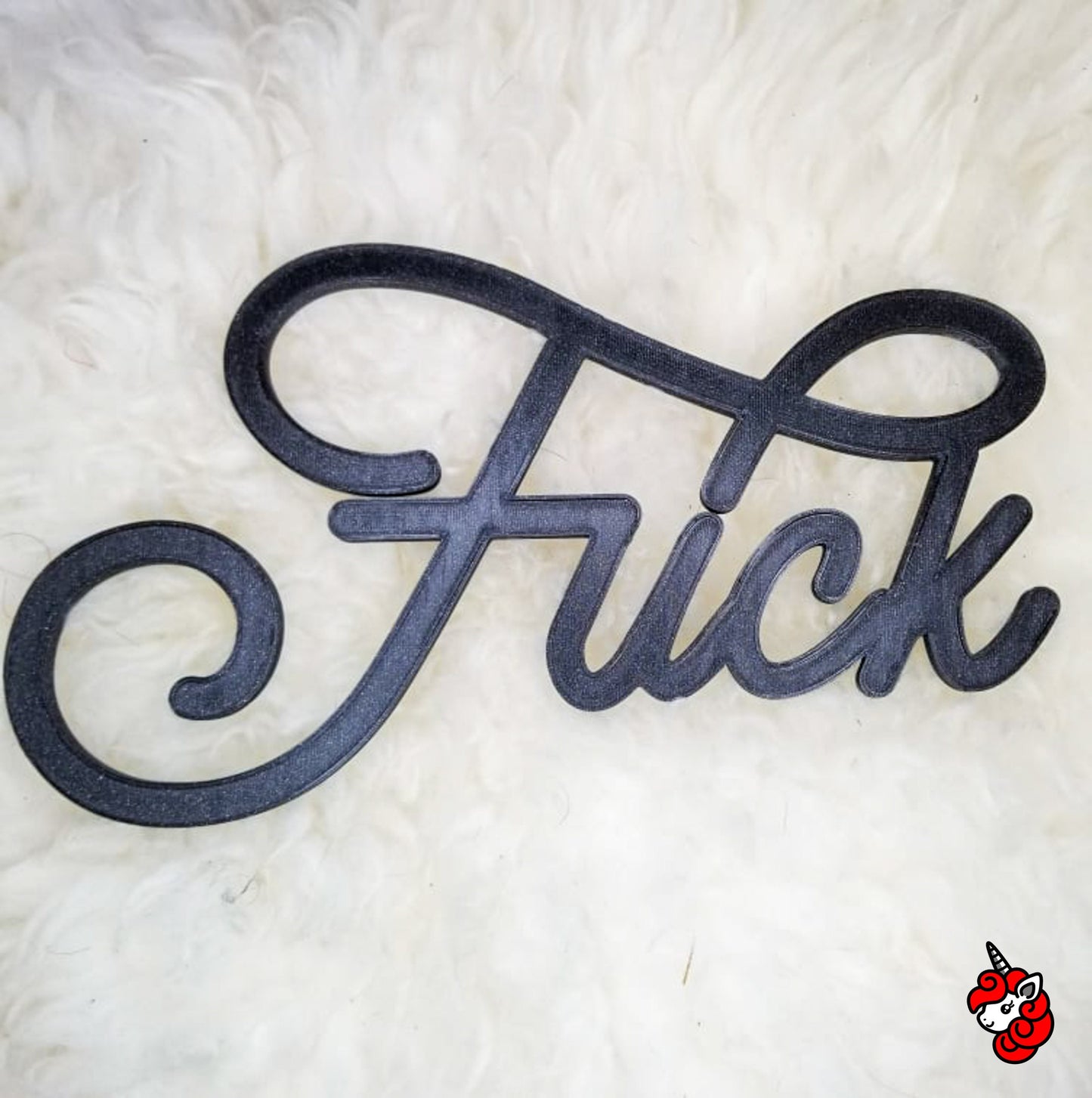 3D Printed F*ck wall art | word art, typography
