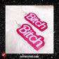 BIG B*tch Dangle Earrings | pink, bimbocore, pastel goth, cute, bitchcore, kitschy