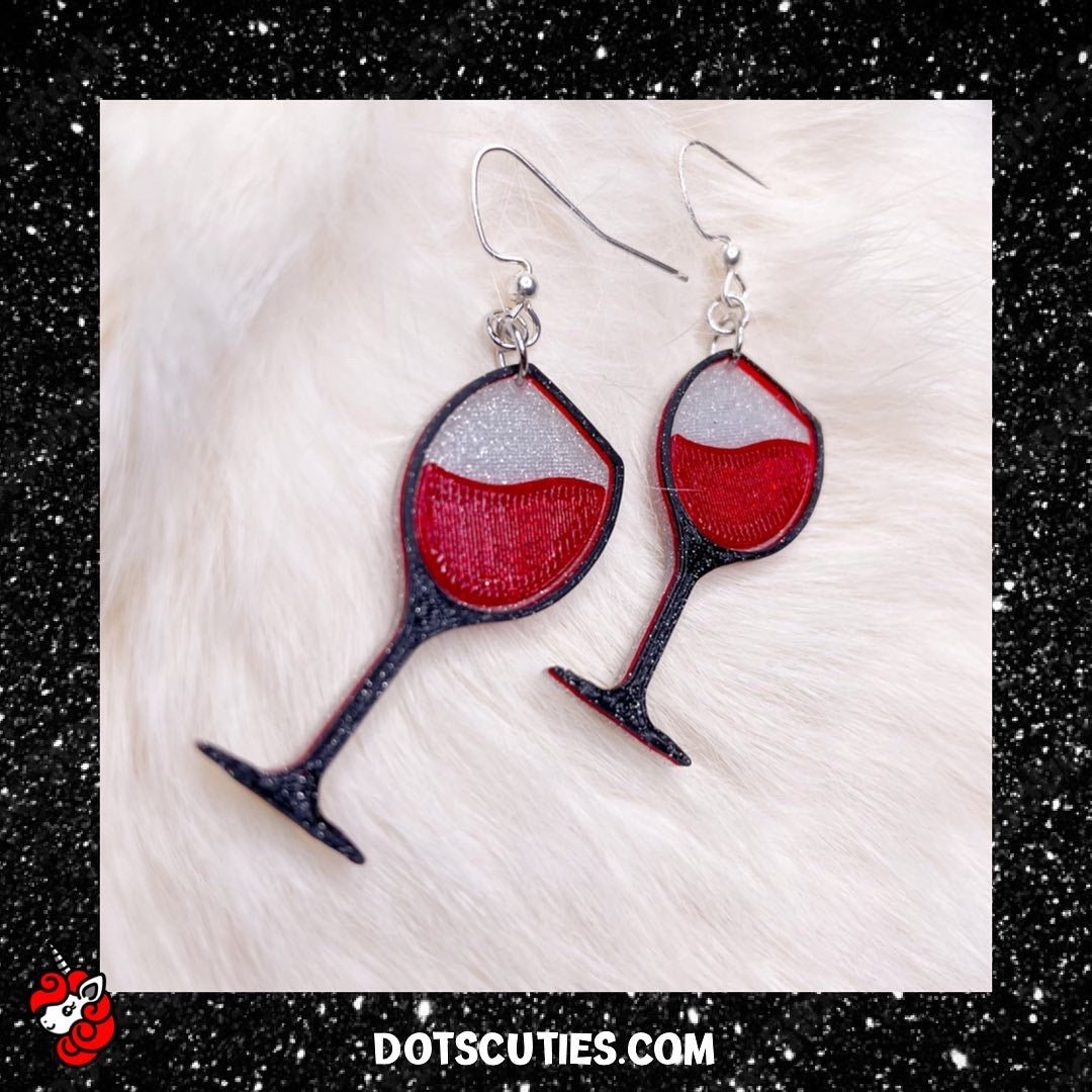 Red Red Wine dangle earrings