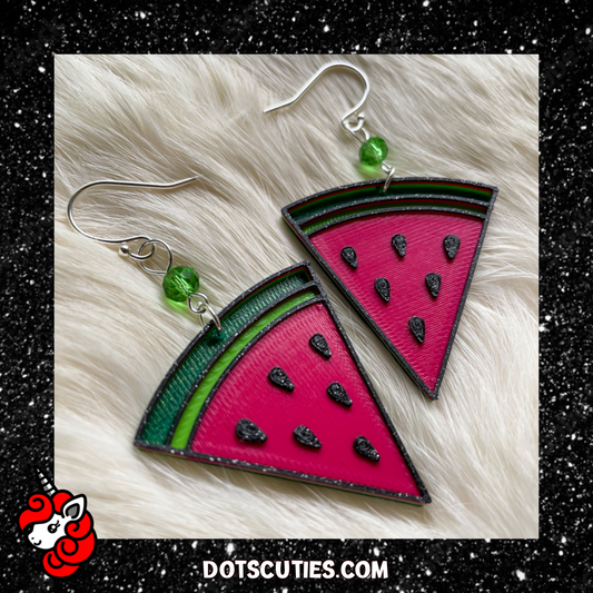 Watermelon Dangle Earrings | cute, kawaii, fruit, summer | WHOLESALE